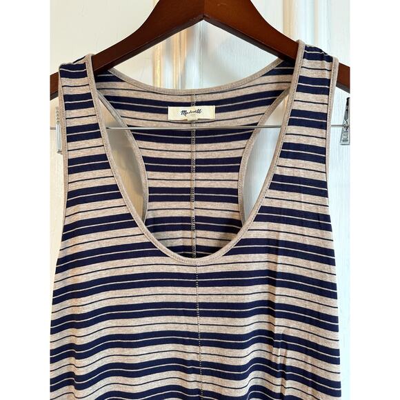 Madewell Racerback Striped Maxi Dress Sz Small - Picture 4 of 8